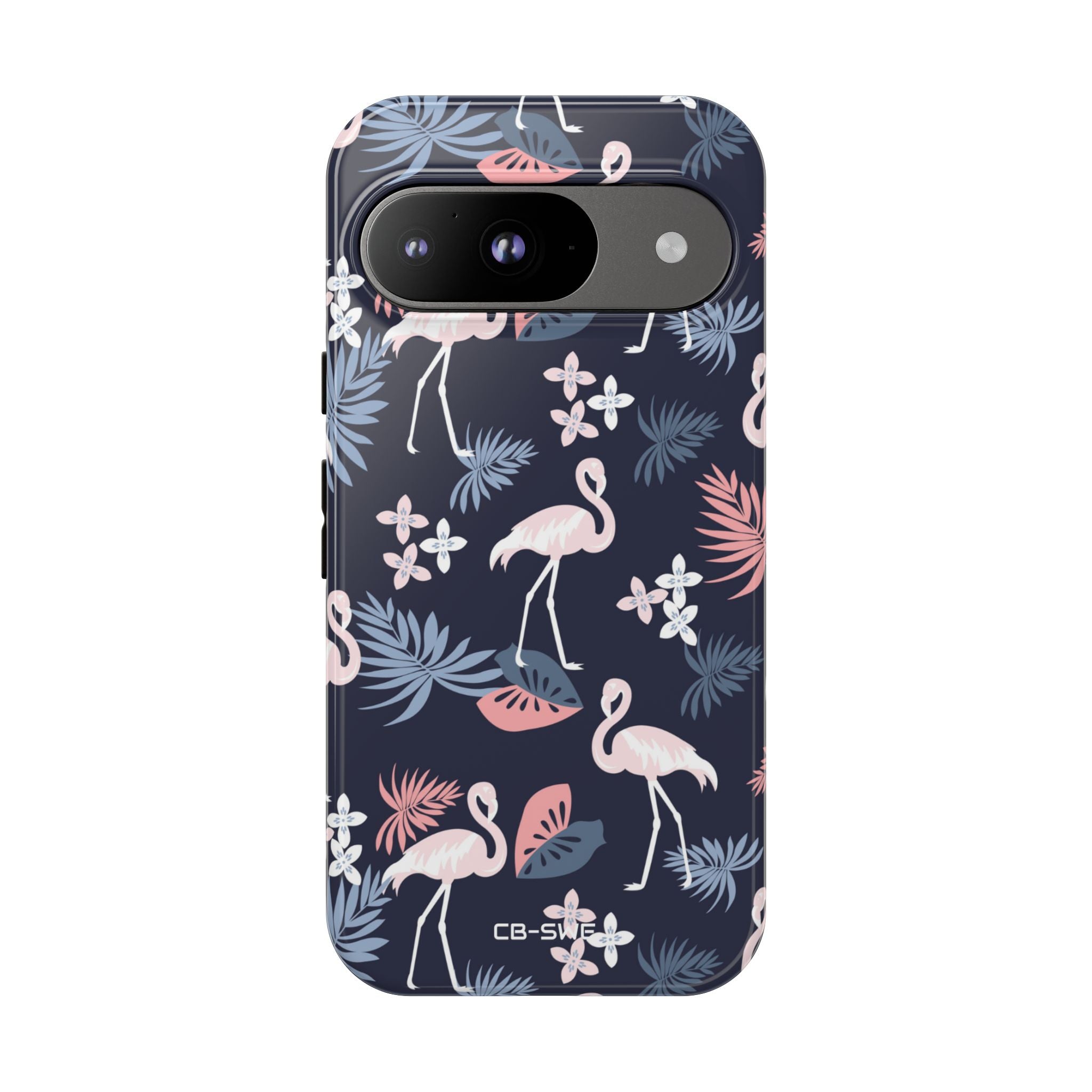 Flamingos Dance Playfully - Google Pixel Case