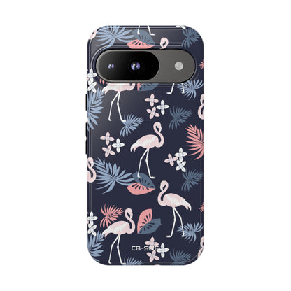 Flamingos Dance Playfully - Google Pixel Case