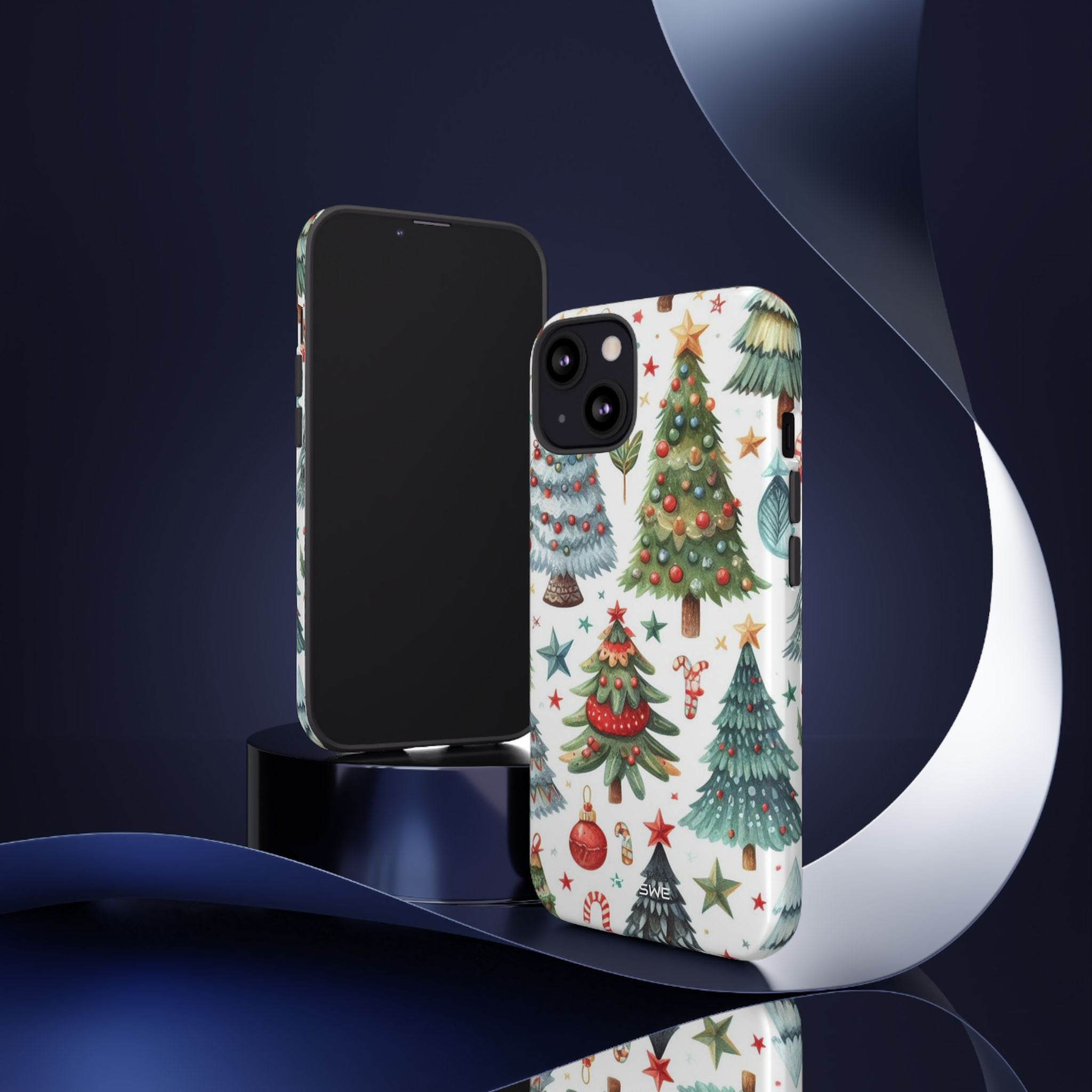 Whimsical Trees Sparkle - iPhone Case