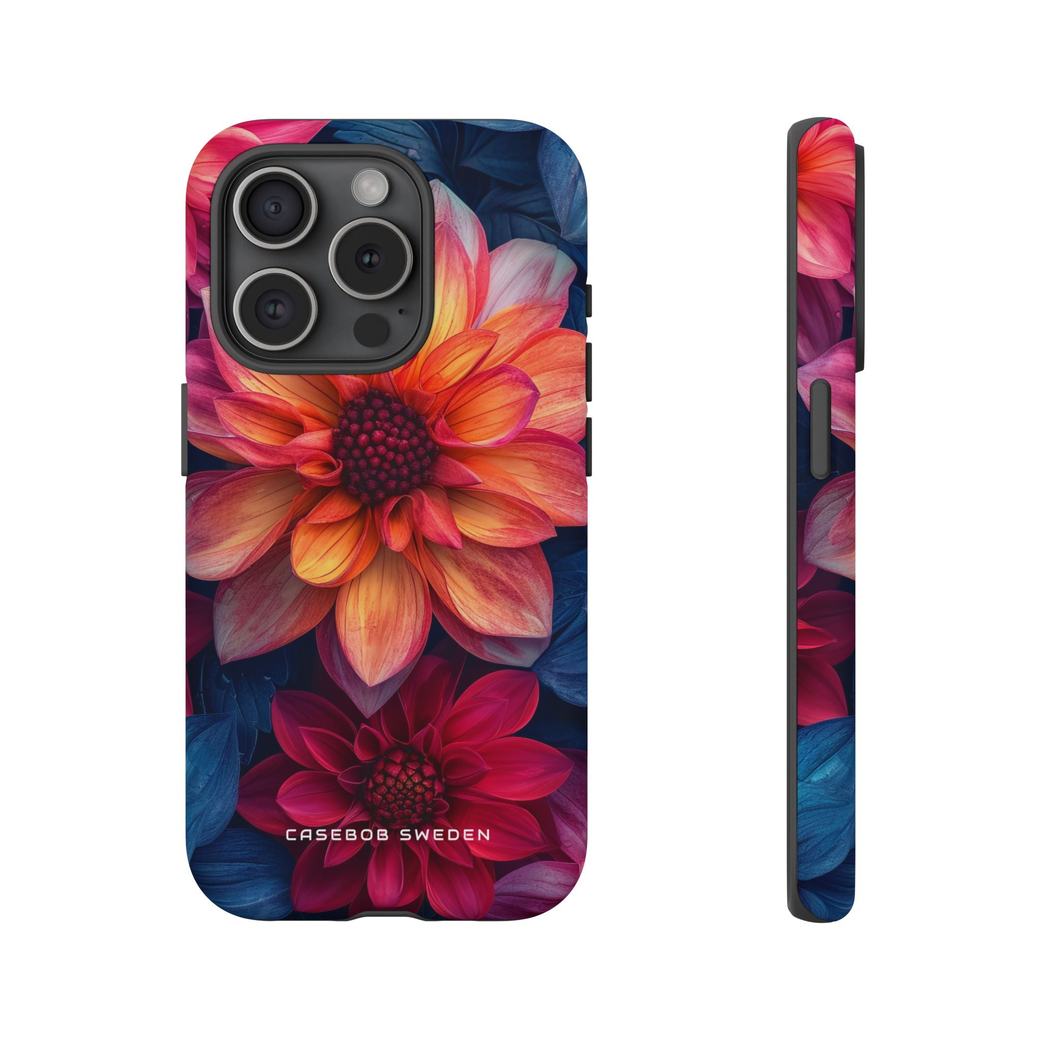 Fiery Bloom Harmony iPhone 15 - Tough Phone Case