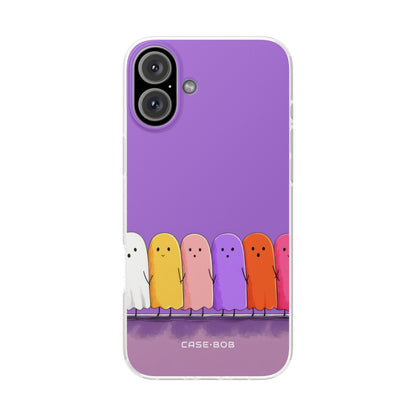Colorful Ghosts iPhone 16 Plus Case - Soft