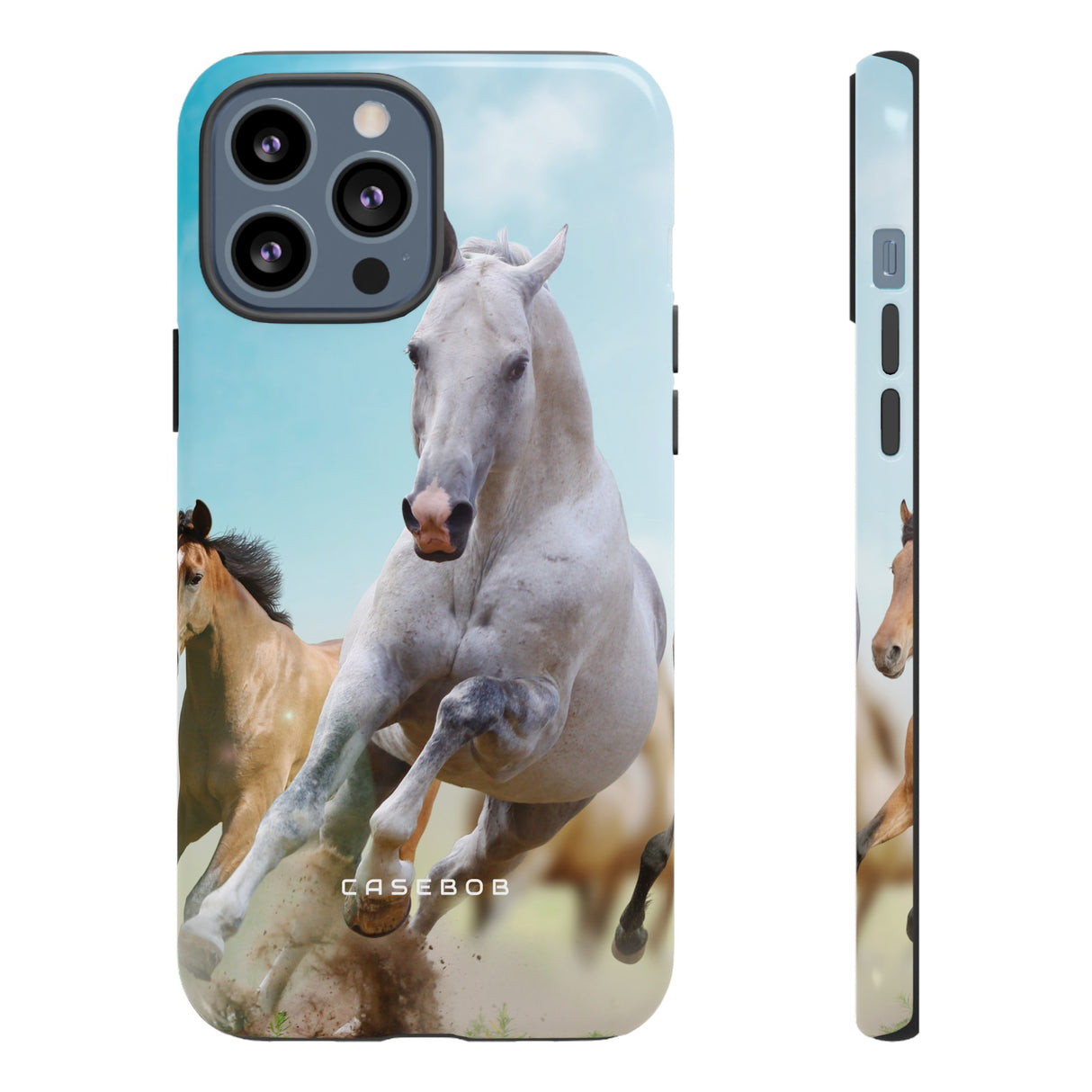 Blue Sky Horses - Protective Phone Case