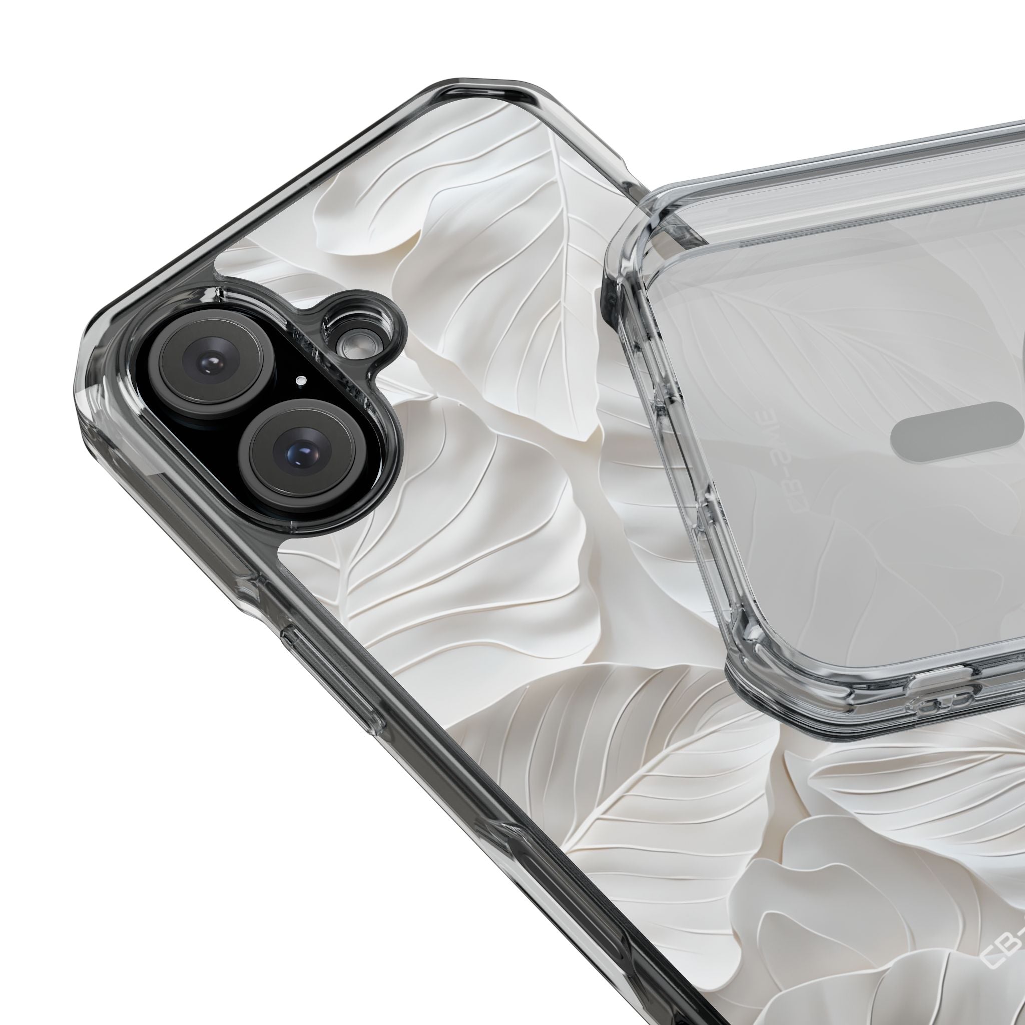 Elegant Leaf Relief iPhone Case - Impact