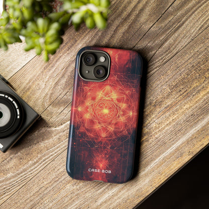 Radiant Mandala iPhone 15 Case - Tough