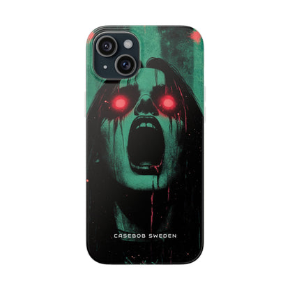 Haunting Glow of Gothic Eyes iPhone 15 - Flexi Phone Case