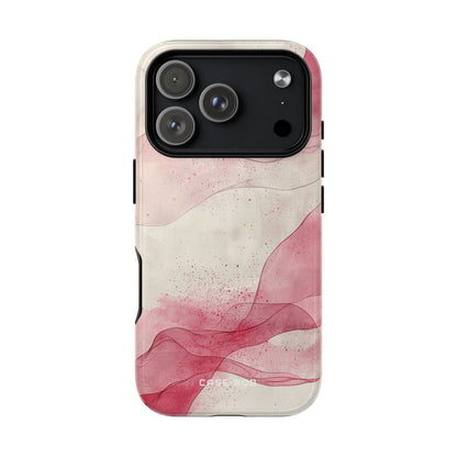 Crimson Waves iPhone 17 Pro Case - Tough+