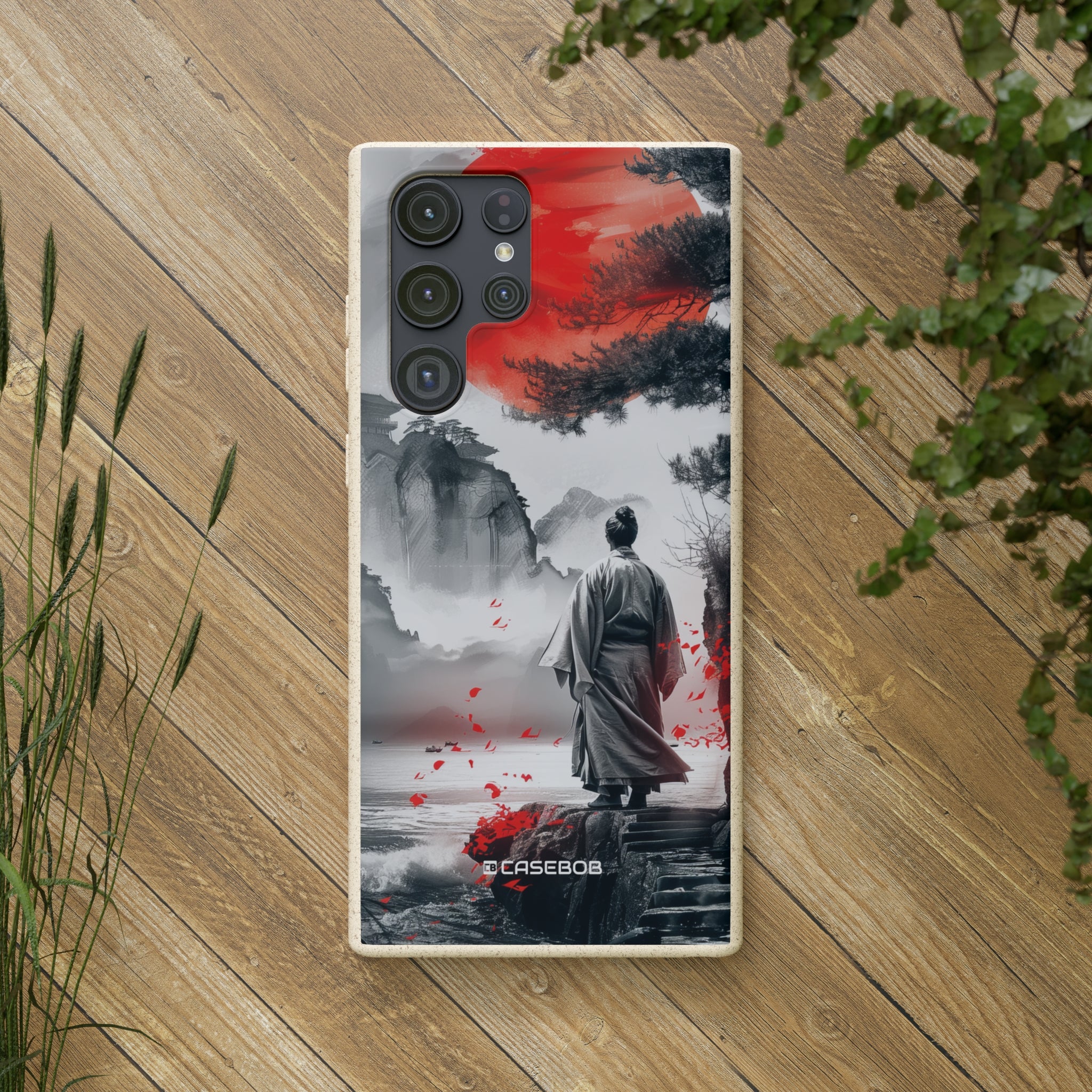 Serene Samurai Sunrise | Biodegradable Phone Case