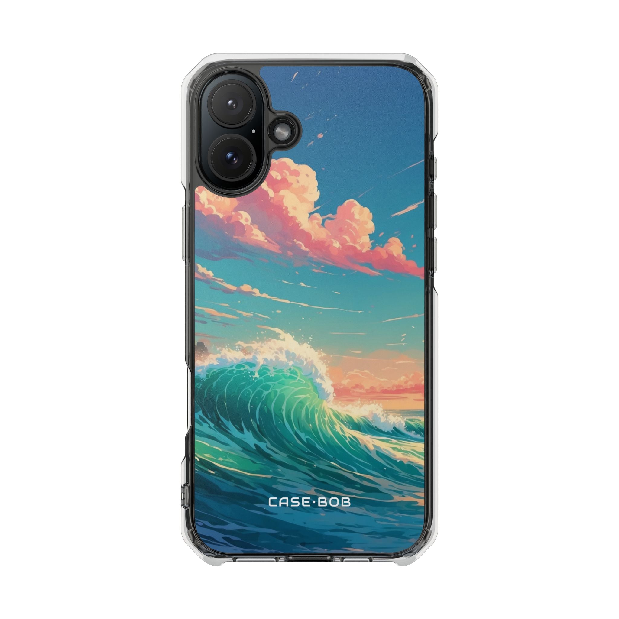 Turquoise Curl iPhone 16 Plus Case - Impact