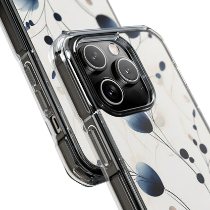 Floral Harmony Blue iPhone Case - Impact