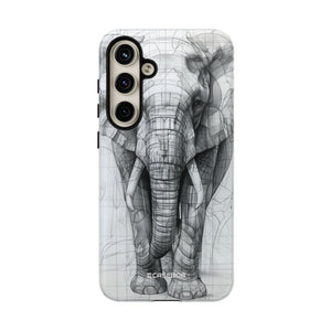 Geometric Elegance: Elephant Reimagined - For Samsung S24