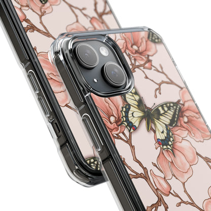 Butterflies and Magnolias Harmony iPhone Case - Impact