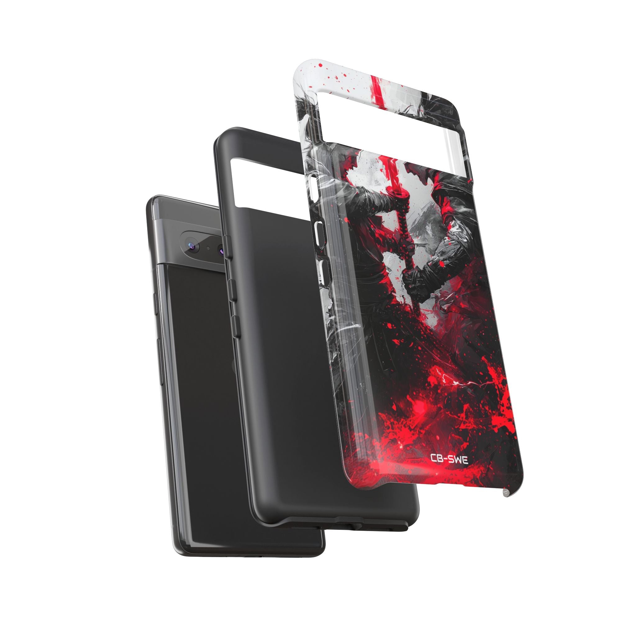 Crimson Blade Clash - Google Pixel Case