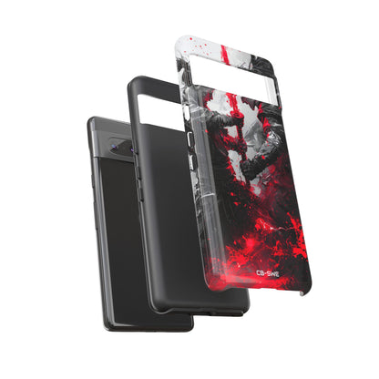 Crimson Blade Clash - Google Pixel Case