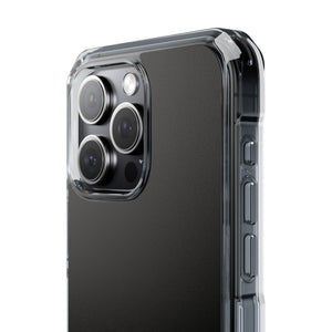 Black | Phone Case for iPhone (Clear Impact Case - Magnetic)