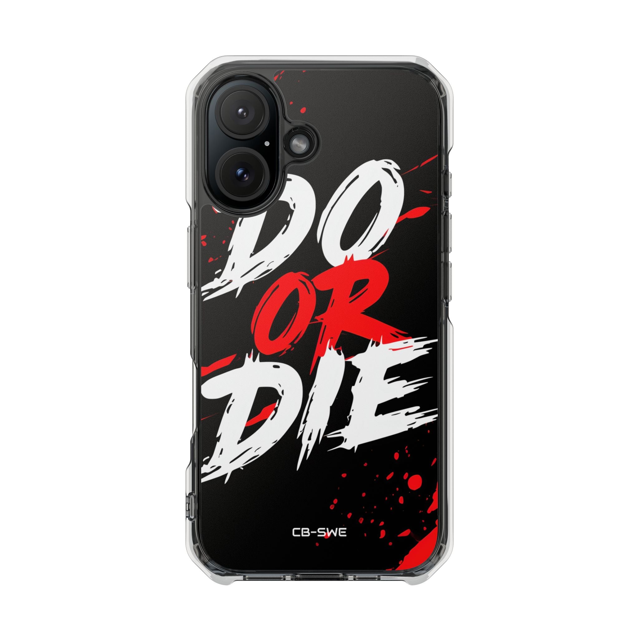 Intense Typography Contrast iPhone Case - Impact