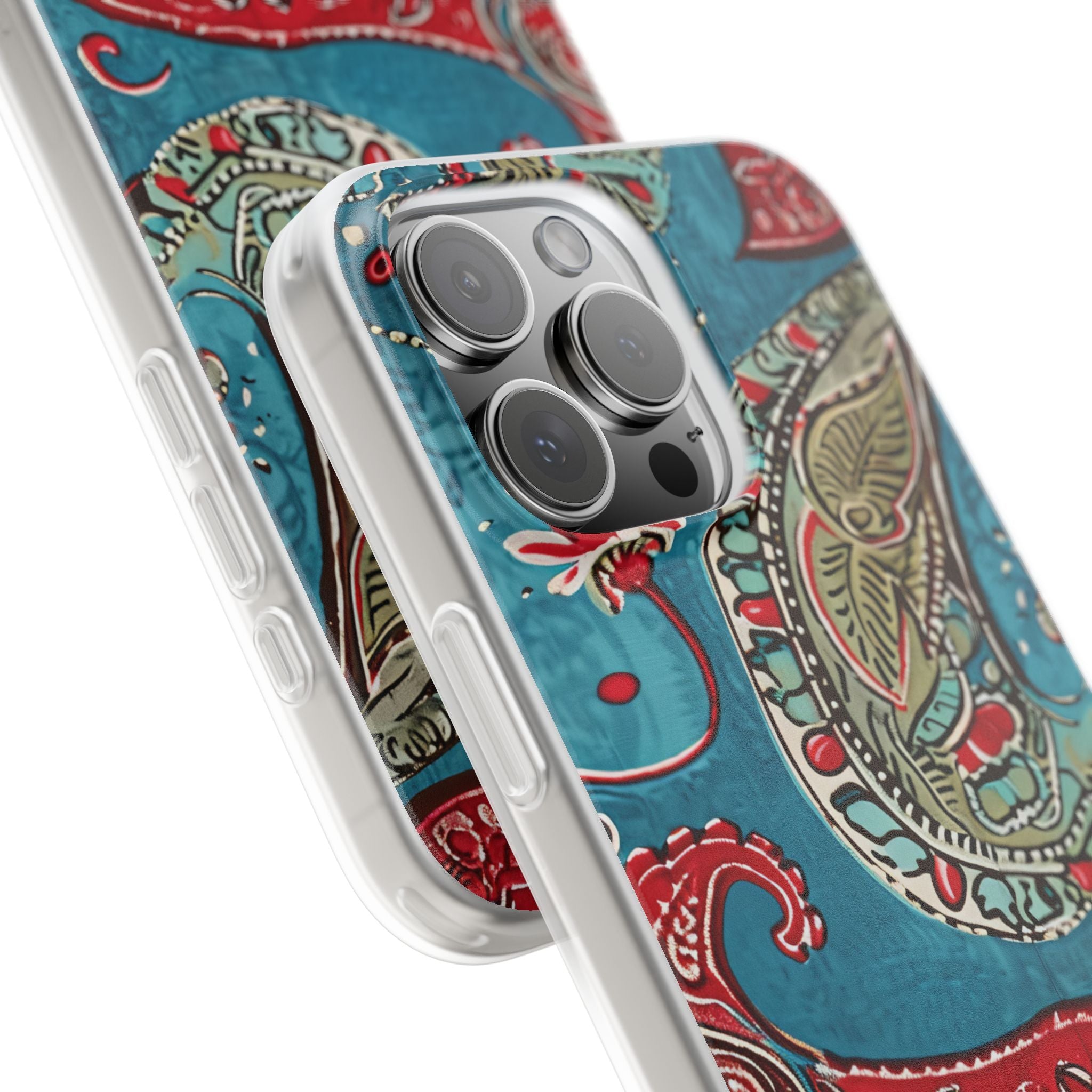 Vintage Paisley Elegance iPhone 16 - Flexi Phone Case