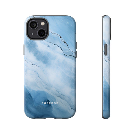 Light Navy Marble - Protective Phone Case