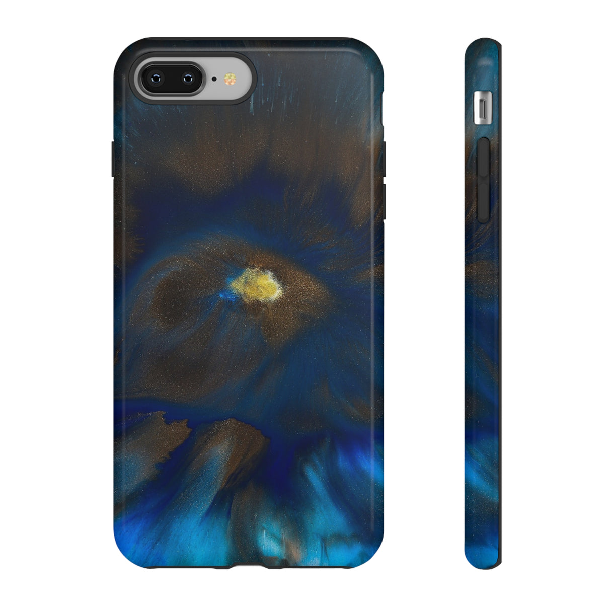 Space Galaxy Ink Art iPhone Case (Protective) iPhone 8 Plus Glossy Phone Case