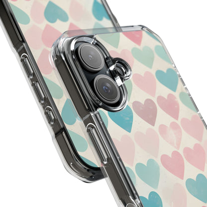 Retro Hearts Symmetry iPhone Case - Impact