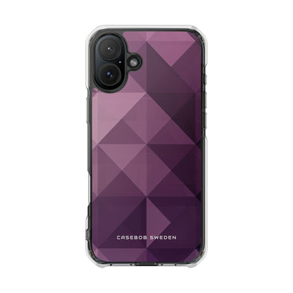 Gradient Purple Mosaic iPhone 16 - Clear Impact Phone Case