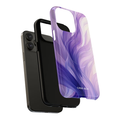 Purple Ribbon Waves iPhone 14 Pro Max Case - Tough+