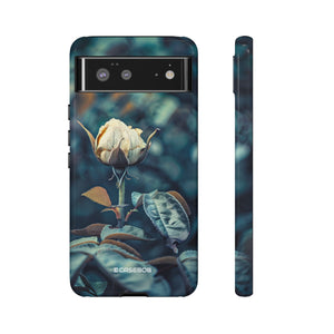 Teal Rosebud Serenade | Protective Phone Case for Google Pixel