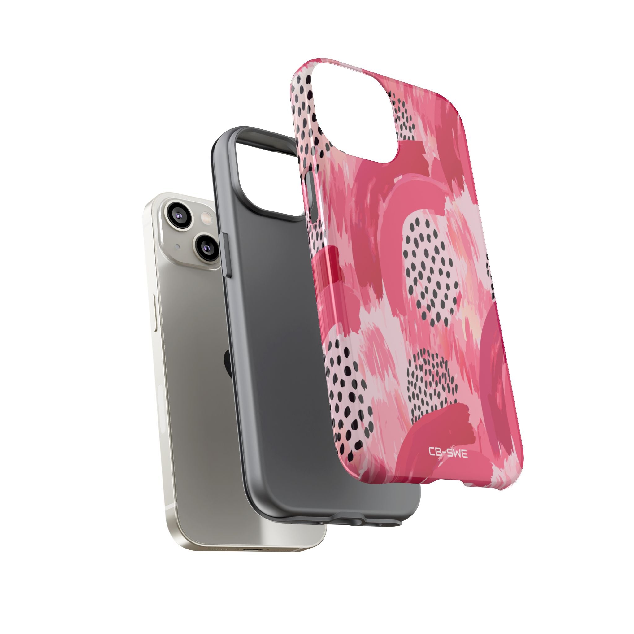 Vibrant Brushwork Dance - iPhone Case