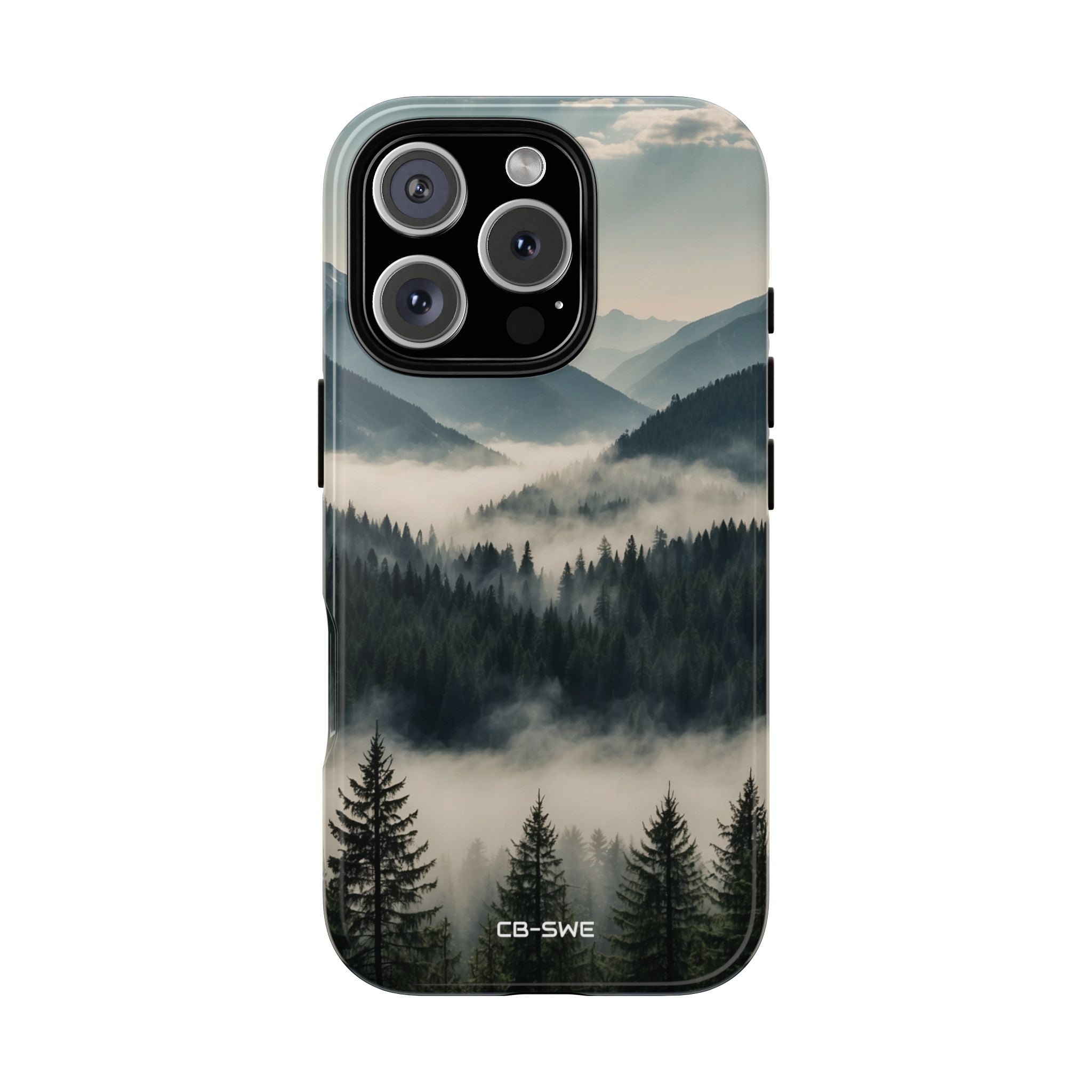 Misty Forest Embrace - iPhone Case