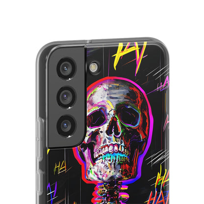 Neon Skeleton Laugh Samsung S22 - Soft