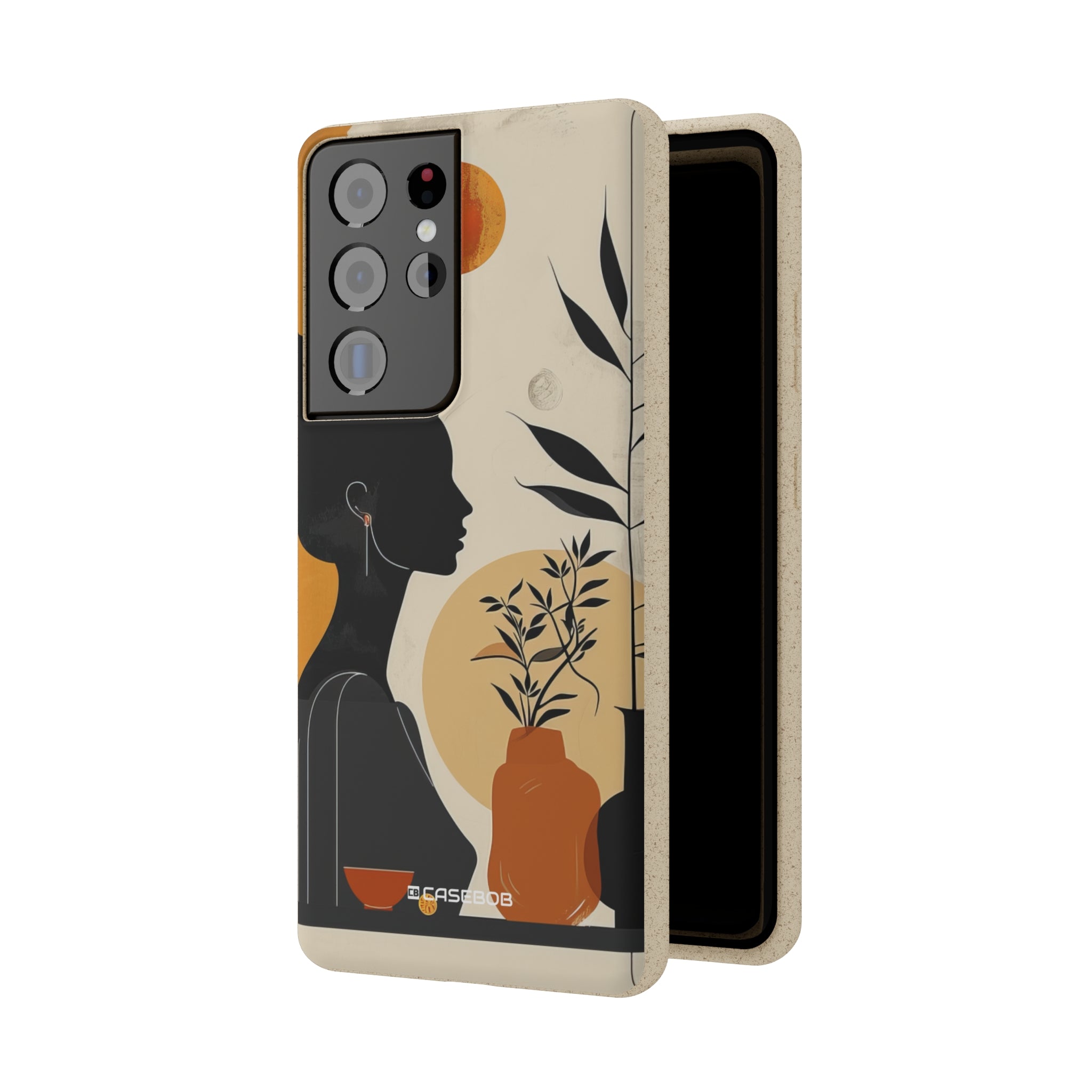 Modern Silhouette Tranquility | Biodegradable Phone Case