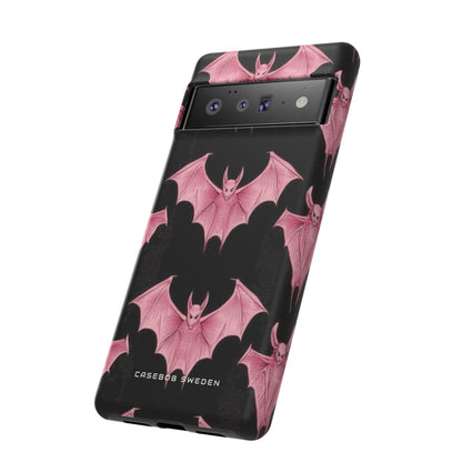 Gothic Pink Bats Aflame Google Pixel 6 - Tough Phone Case