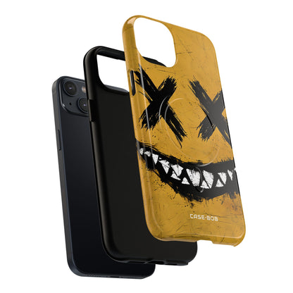 Jagged Smile Yellow iPhone 14 Plus Case - Tough+
