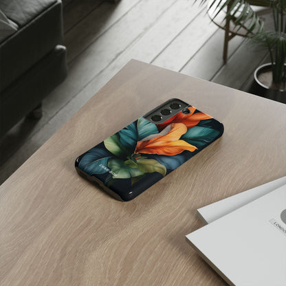 Tropical Leafburst Samsung S22 Case - Tough