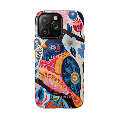 Whimsical Vintage Owl with Floral Charm iPhone 14 | Tough+ Phone Case