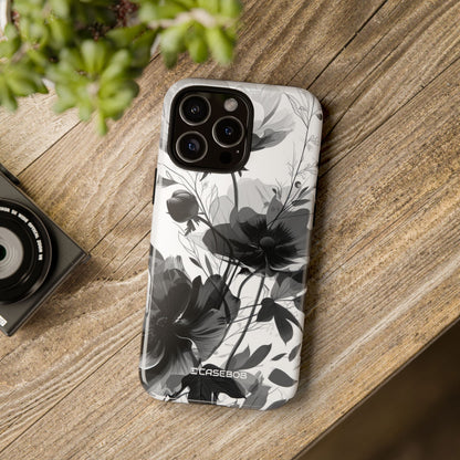 Elegant Monochrome Botanical Elegance - for iPhone 16