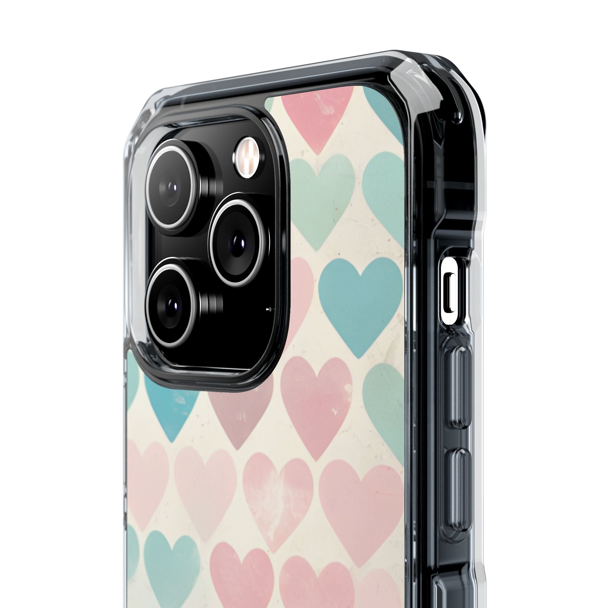 Retro Hearts Symmetry iPhone Case - Impact