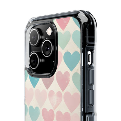 Retro Hearts Symmetry iPhone Case - Impact