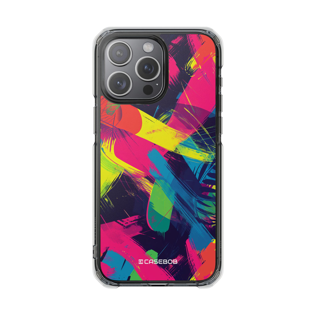 Pantone Neon Patterns | Handyhülle für iPhone (Clear Impact Case – magnetisch)