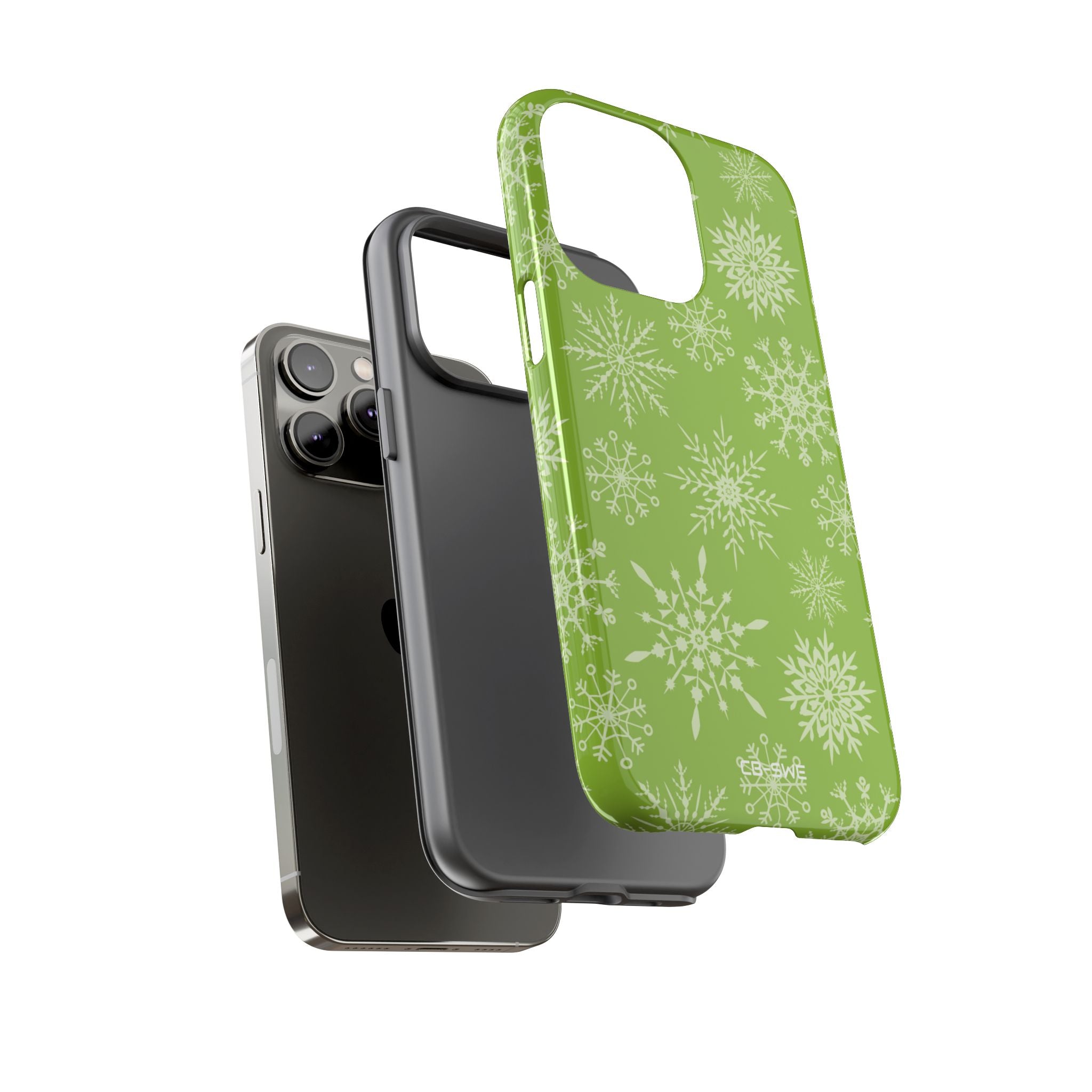 Snowflakes Dance Playfully - iPhone Case