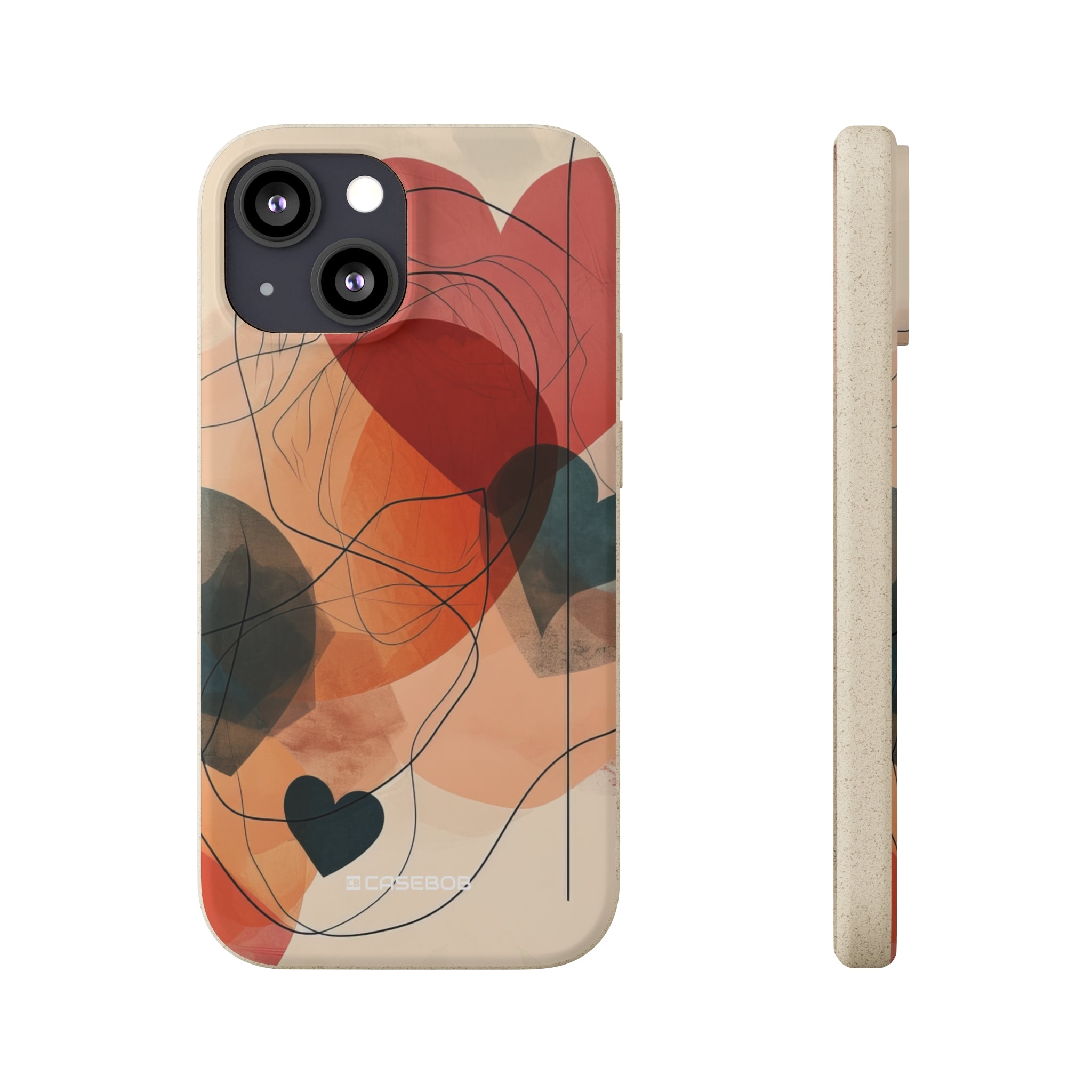 Abstract Heart Harmony | Biodegradable Phone Case