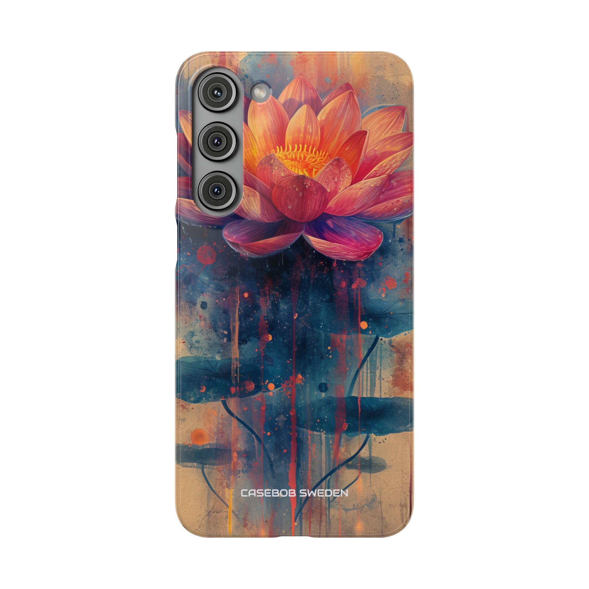 Lotus Blossom Art - Slim Samsung S23 Phone Case