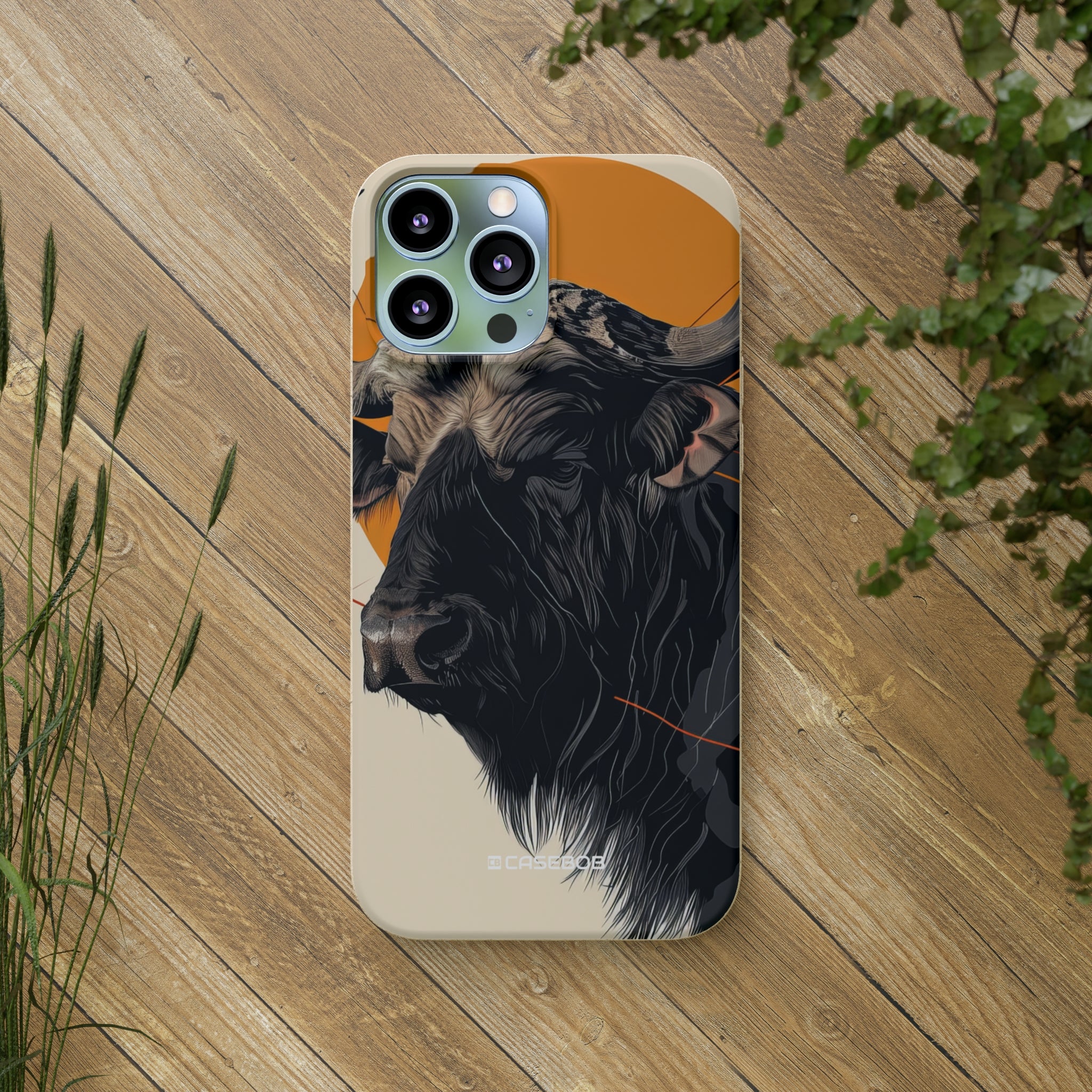 Majestic Buffalo Sun | Biodegradable Phone Case