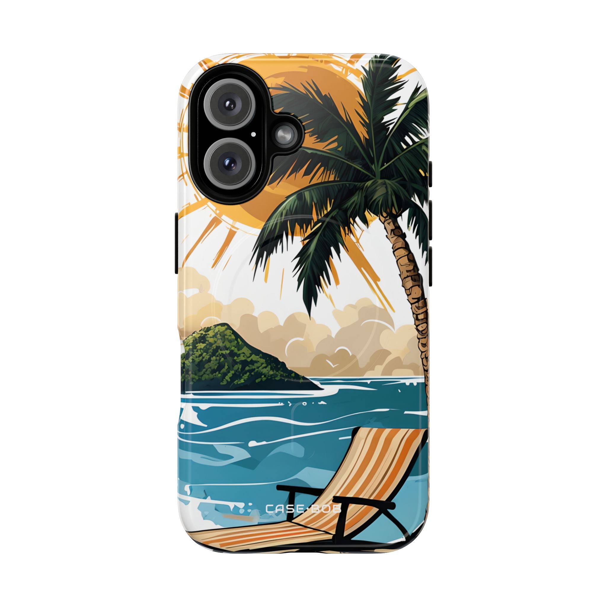 Sunny Palm Breeze iPhone 16 Case - Tough+