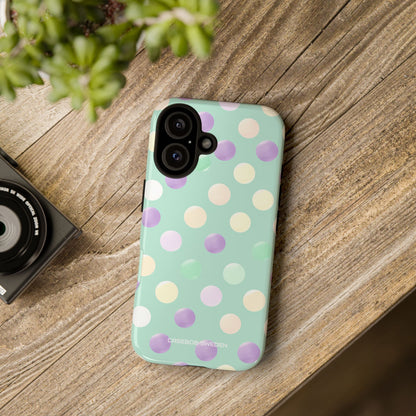 Pastel Polka Dots - Tough iPhone 16 Phone Case