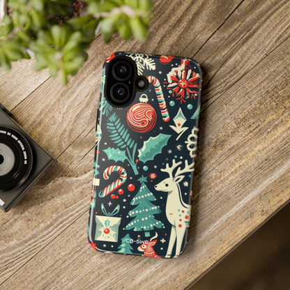 Festive Snowflakes Dance - iPhone Case