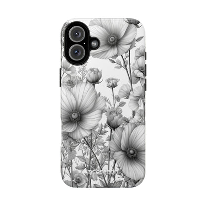 Grayscale Botanical Elegance - for iPhone 16