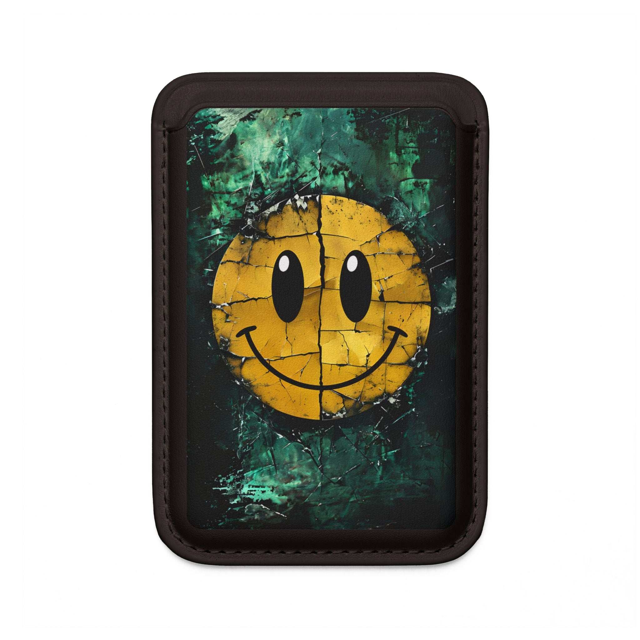 Haljennut Smiley-lompakko – MagSafe-valmis