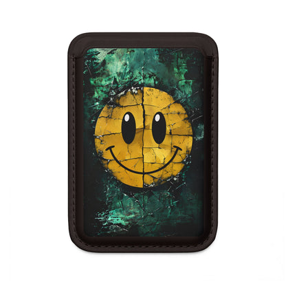 Haljennut Smiley-lompakko – MagSafe-valmis