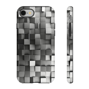 Monochrome Square Gradient - Protective Phone Case