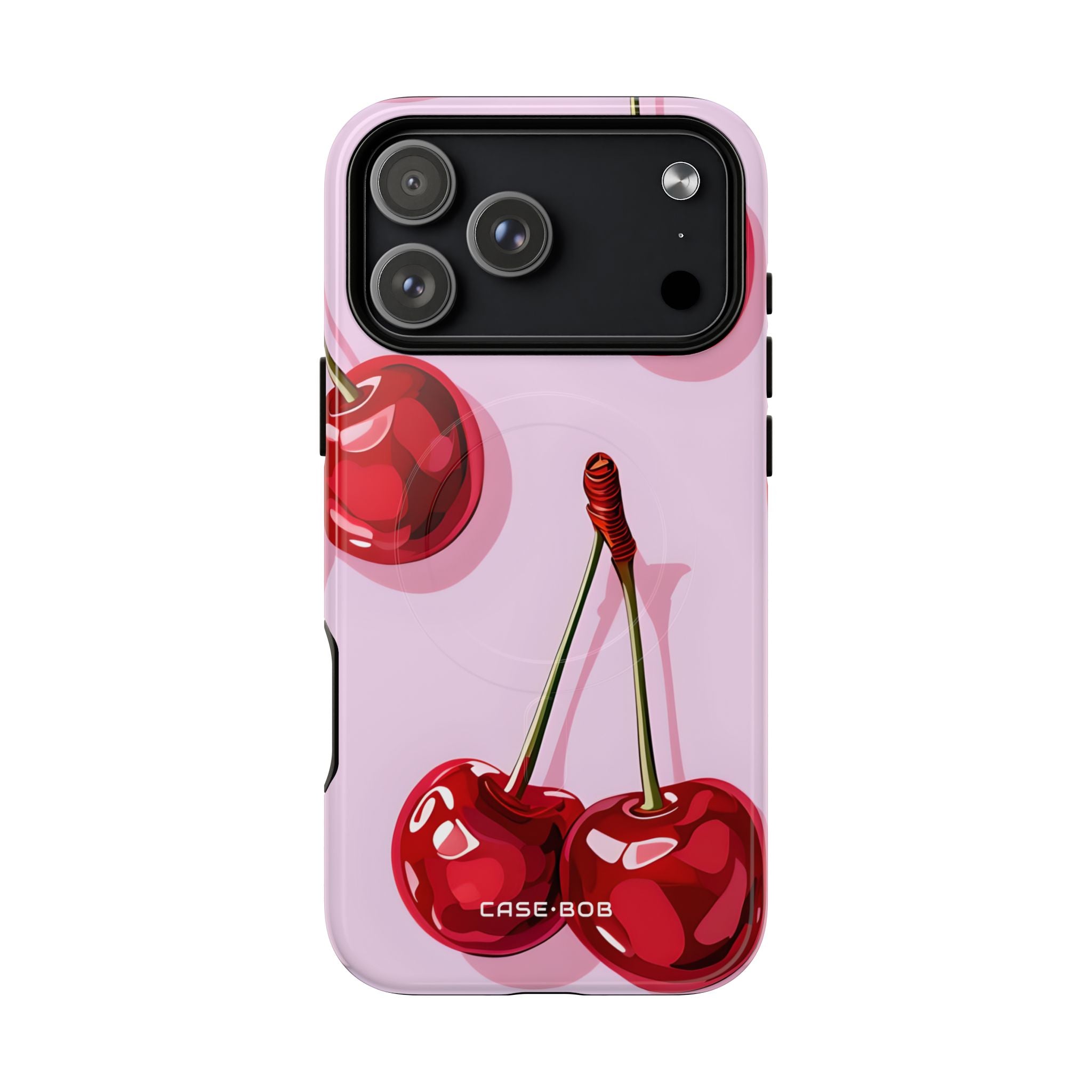 Glossy Cherry Burst iPhone 17 Pro Max Case - Tough+